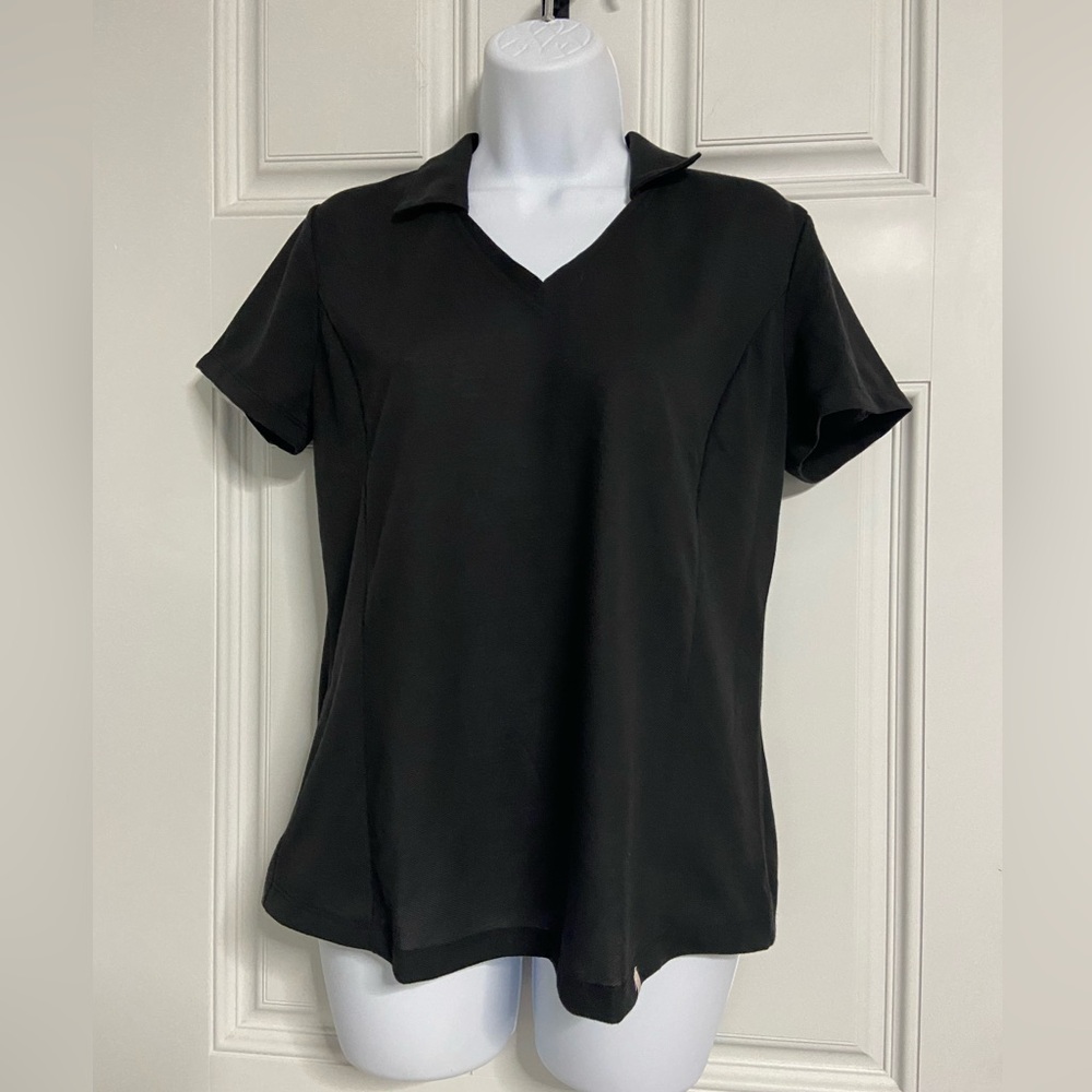 GURU Black Active GOLF Popover Shirt